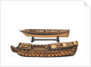 'Royal William', model split to show upper and lower decks by unknown