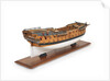 Ship of 64 guns, starboard stern quarter by unknown