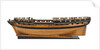 Ship of 36 guns, port broadside by Unknown