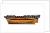 Ship of 36 guns, port broadside by Unknown