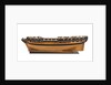 Ship of 36 guns, port broadside by Unknown