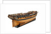 Ship of 36 guns, starboard stern quarter by unknown