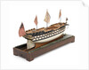 Ship of 74 guns, starboard stern quarter by Unknown