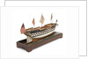 Ship of 74 guns, starboard stern quarter by Unknown