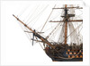 Ship of 110 guns, port bow and figurehead detail by unknown