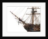 Ship of 110 guns, port bow and figurehead detail by unknown