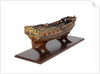 Model of a warship, sixth rate; 20-24 guns; royal/ceremonial vessel by unknown