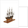 Frigate of 50 guns, starboard stern quarter by unknown