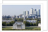 View of Queen's House and Isle of Dogs from Greenwich Park by National Maritime Museum