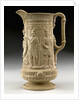 Buff-coloured jug by Sandford Pottery