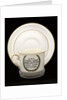 Cup and saucer commemorating the maiden voyage of  RMS 'Queen Mary' by John Aynsley & Sons Ltd.