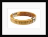 King Aqua Bracelet - View Showing Engraving "Aqua" by unknown