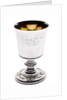 Goblet, one of a pair of identical Sheffield plate goblets (unmarked) by unknown