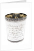 Silver beaker to the Purser of HMS 'Horatio', 1812 by A. B.