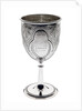 Silver-plated goblet won as a swimming prize at Greenwich School by unknown