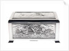 Silver cigarette box, commemorating the Battleship HMS 'King George V' (1911), given to King George V (1865-1936) by his mother Queen Alexandra (1844-1925) by Peter Carl Faberge