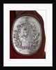 Arm badge (brassard) awarded as a prize in the Royal Regatta, 1865, and attached to the sleeve of prize coat by I.S.