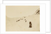 Sledging party rounding Cape Rawson by George White