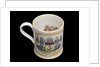 Orange lustre mug by unknown