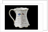 Shaped mug with gilt scrolling rims commemorating the Falklands War, 1982 by St George Fine Bone China