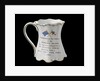 Shaped mug with gilt scrolling rims commemorating the Falklands War, 1982 by St George Fine Bone China