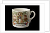 White mug printed in colour in commemoration of the Peace ending World War I by unknown