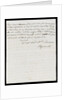 Letter from the Sandwich Papers by unknown