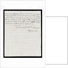 Letter from the Sandwich Papers by unknown