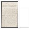 Letter from the Sandwich Papers by unknown