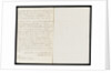 Letter from the Sandwich Papers by unknown