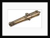 Brass smoothbore muzzle loading gun by C. Ouderogge