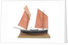 A full hull model of the mackerel driver 'Ebenezer' (1867) by Max T. Davey