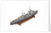 Full hull exhibition model of  cruiser HMS 'Argonaut' (1941) by M.A. Batchelor