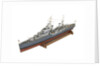 Full hull exhibition model of  cruiser HMS 'Argonaut' (1941) by M.A. Batchelor