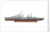 Full hull exhibition model of  cruiser HMS 'Argonaut' (1941) by M.A. Batchelor