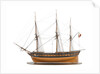 Model of a warship (1800); French; Frigate; 44-46 guns by unknown