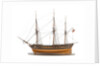Model of a warship (1800); French; Frigate; 44-46 guns by unknown