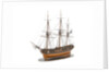 Model of a warship (1800); French; Frigate; 44-46 guns by unknown