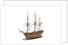 Model of a warship (1800); French; Frigate; 44-46 guns by unknown