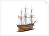 Model of a warship (1800); French; Frigate; 44-46 guns by unknown