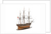 Model of a warship (1800); French; Frigate; 44-46 guns by unknown