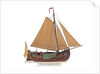 Model of a Dutch sailing cargo botter by unknown