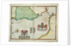 Map of 'The pursuit to Calais, 4 - 6 August 1588' by Robert Adams; Augustine Ryther