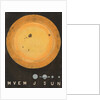 A wall hanging of the Sun, 3 feet in diameter and comparative size of planets by Working Men's Educational Union