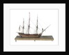 Warship (Fr, circa 1800) by unknown