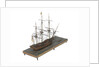 Warship (Fr, circa 1800) by unknown