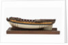 Model of a warship (1757); frigate fifth rate, 32 guns by unknown