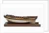 Model of a warship (1757); frigate fifth rate, 32 guns by unknown