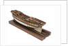 Model of a warship (1757); frigate fifth rate, 32 guns by unknown