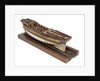 Model of a warship (1757); frigate fifth rate, 32 guns by unknown